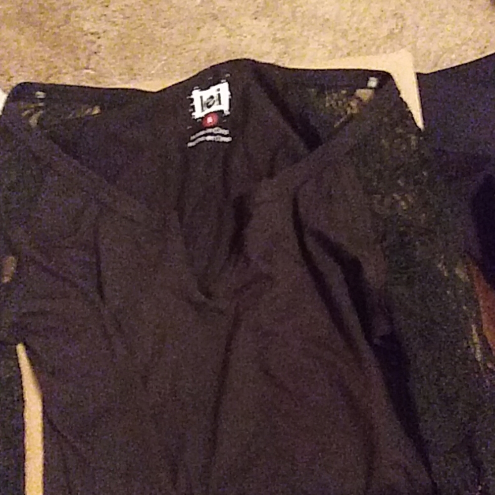 Black shirt with mesh sleeves